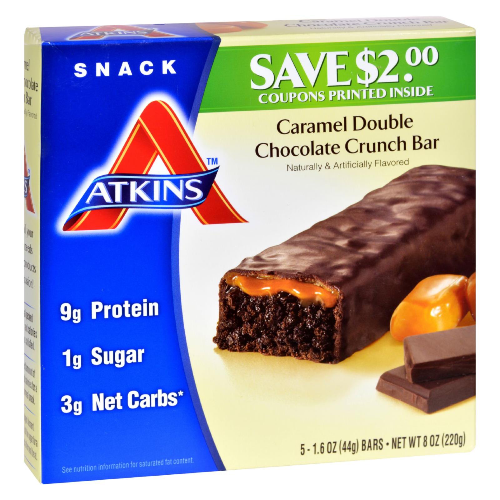 Atkins, Atkins Advantage Bar Caramel Double Chocolate Crunch - 5 Bars