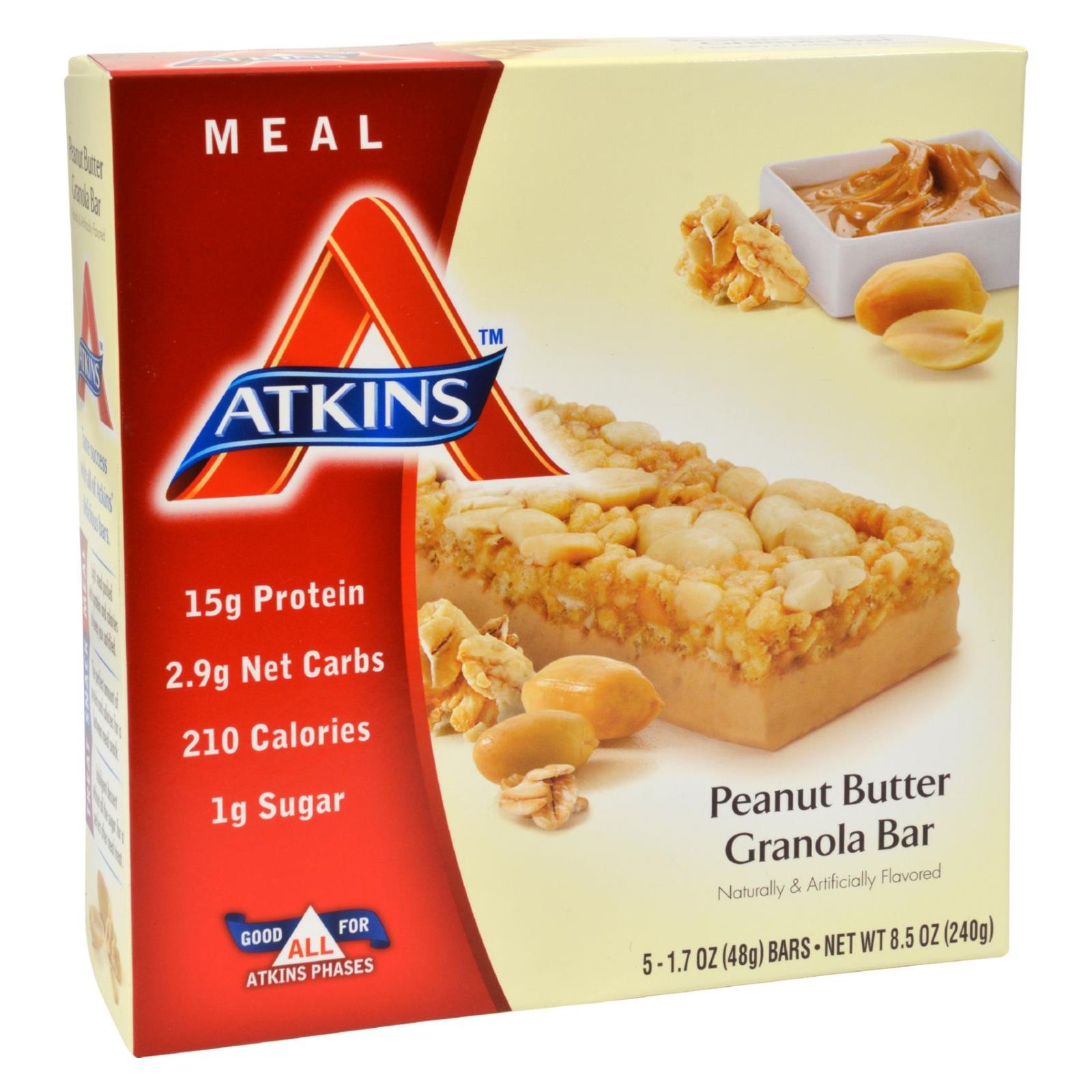 Atkins, Atkins Advantage Bar Peanut Butter Granola - 5 Bars