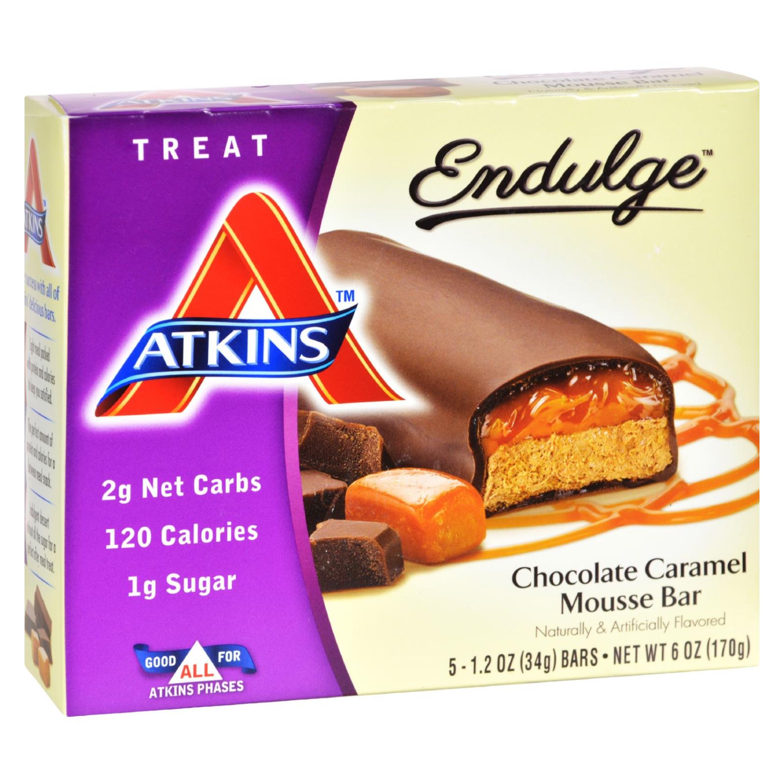 Atkins, Atkins Endulge Bar Chocolate Caramel Mousse - 5 Bars