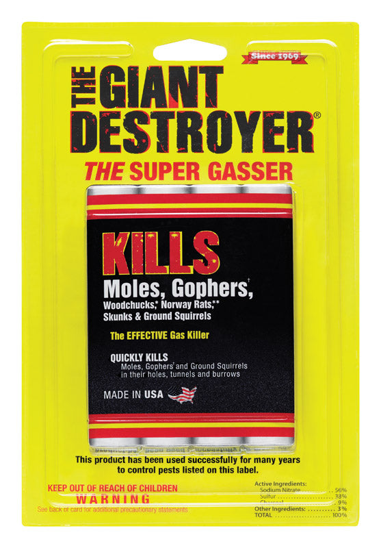 ATLAS CHEMICAL CORP, Atlas The Giant Destroyer Super Gasser (Pack of 12)