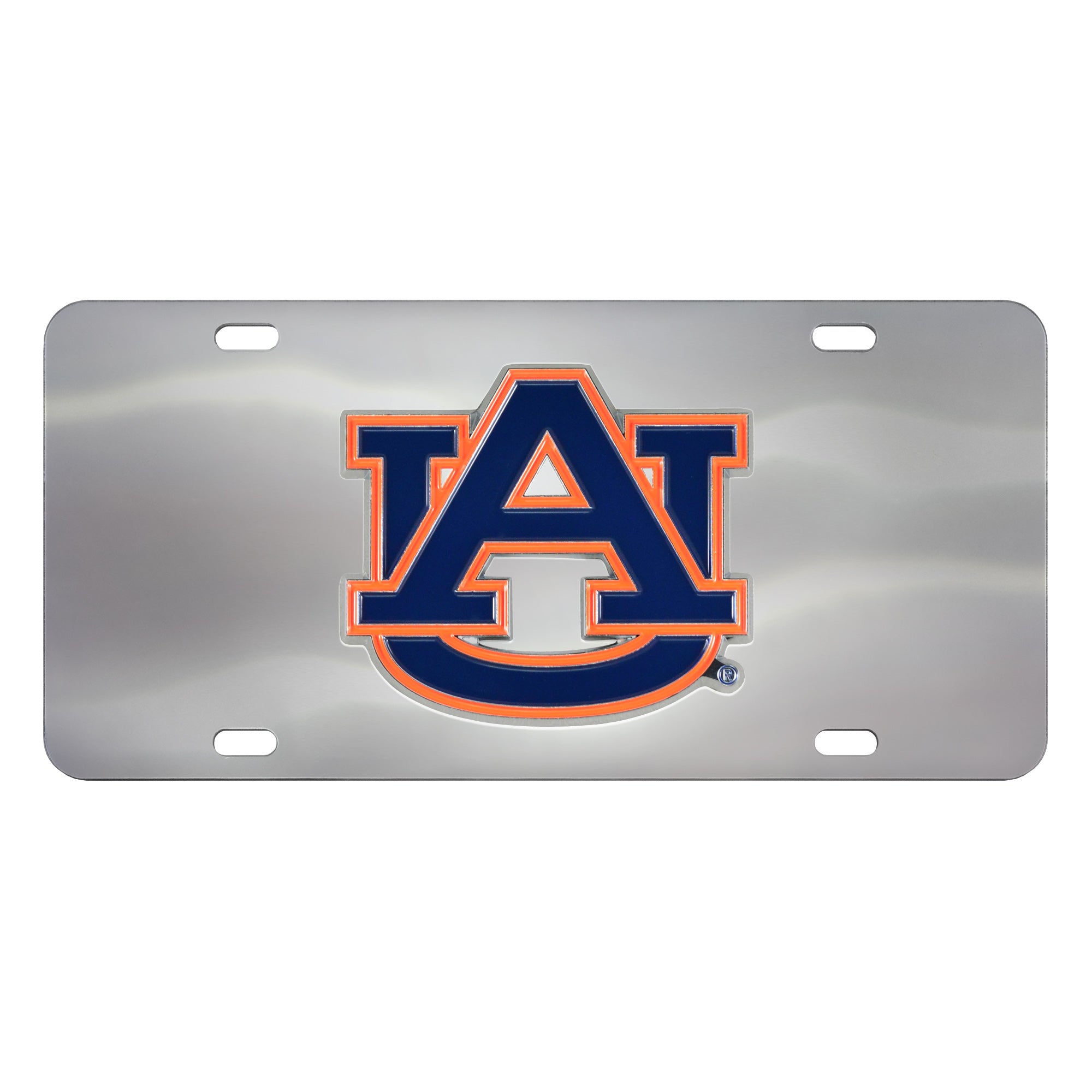 FANMATS, Auburn University 3D Stainless Steel License Plate