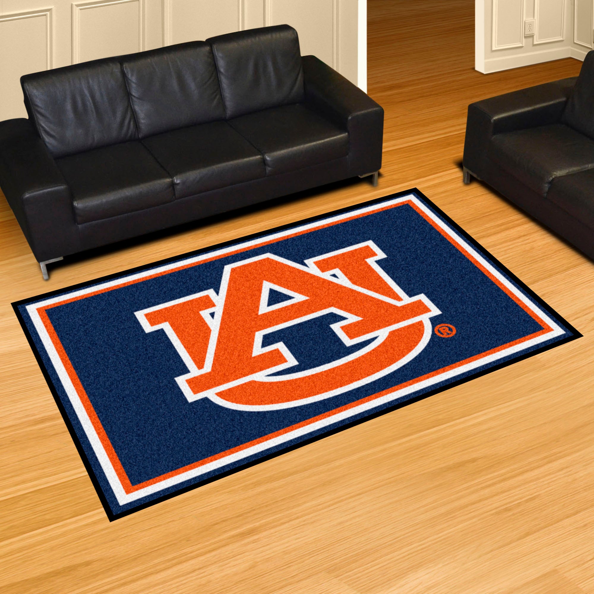 FANMATS, Auburn University 5ft. X 8 ft. Plush Area Rug