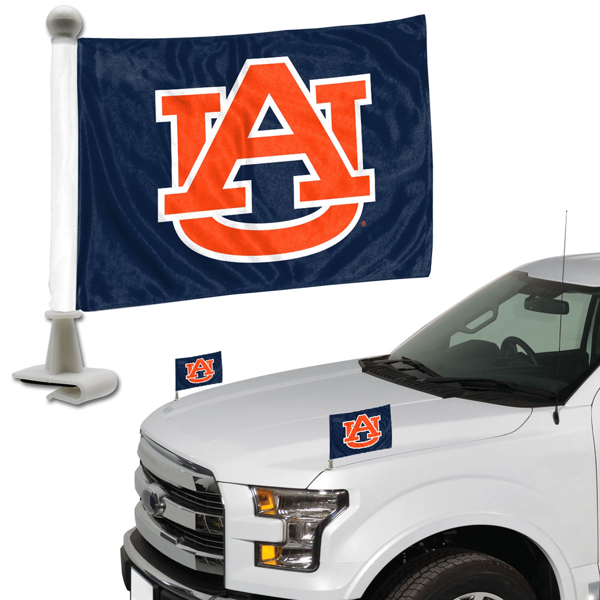 FANMATS, Auburn University Ambassador Car Flags - 2 Pack