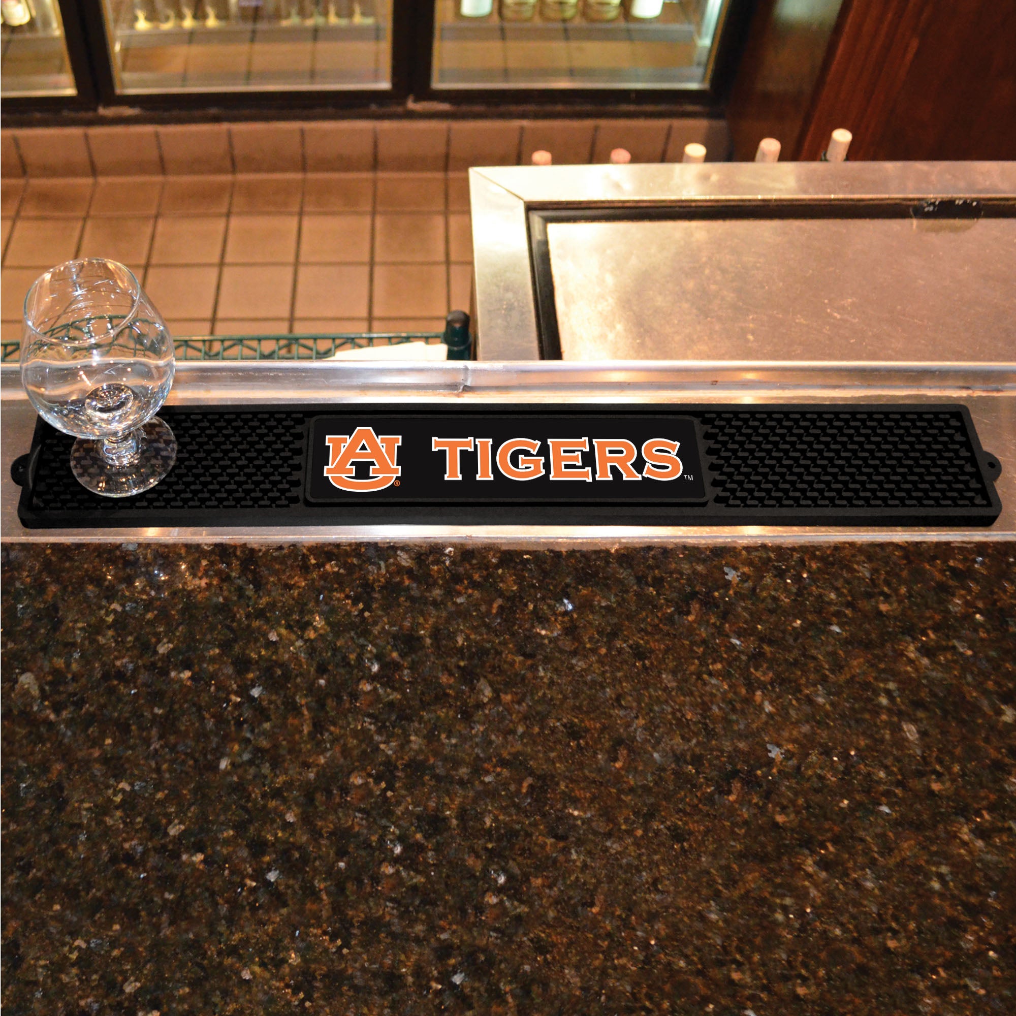 FANMATS, Auburn University Bar Mat - 3.25in. X 24in.