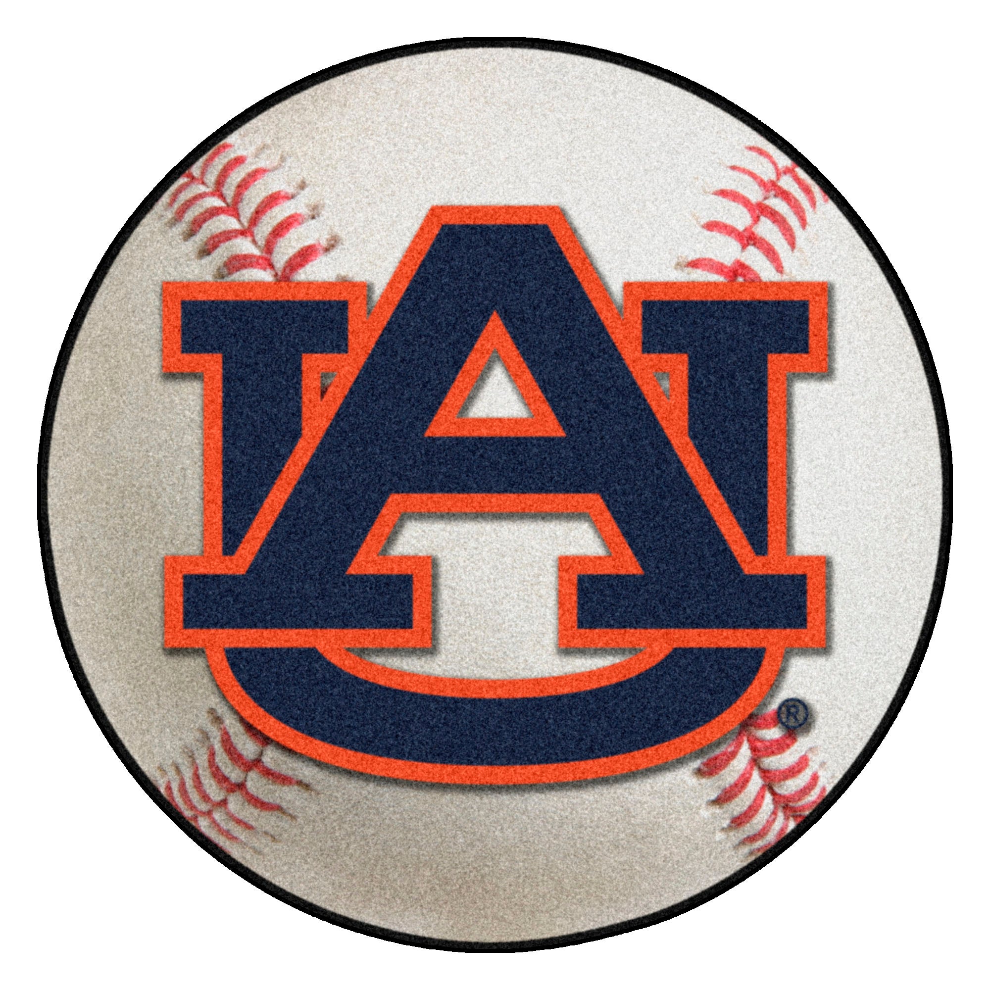 FANMATS, Auburn University Baseball Rug - 27in. Diameter