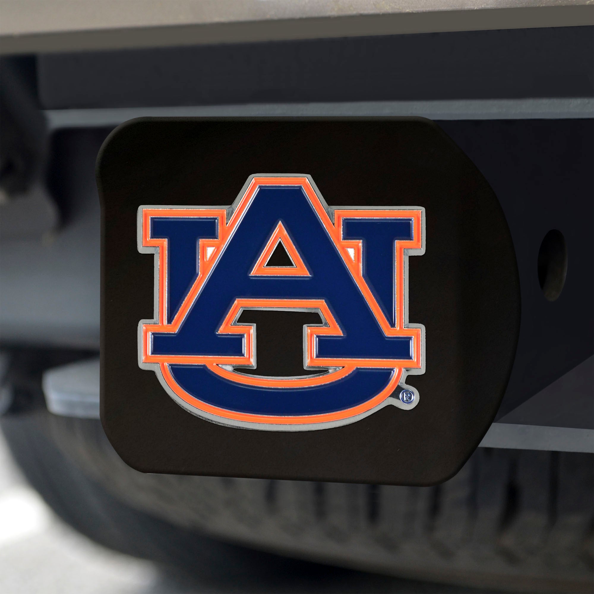 FANMATS, Auburn University Black Metal Hitch Cover - 3D Color Emblem