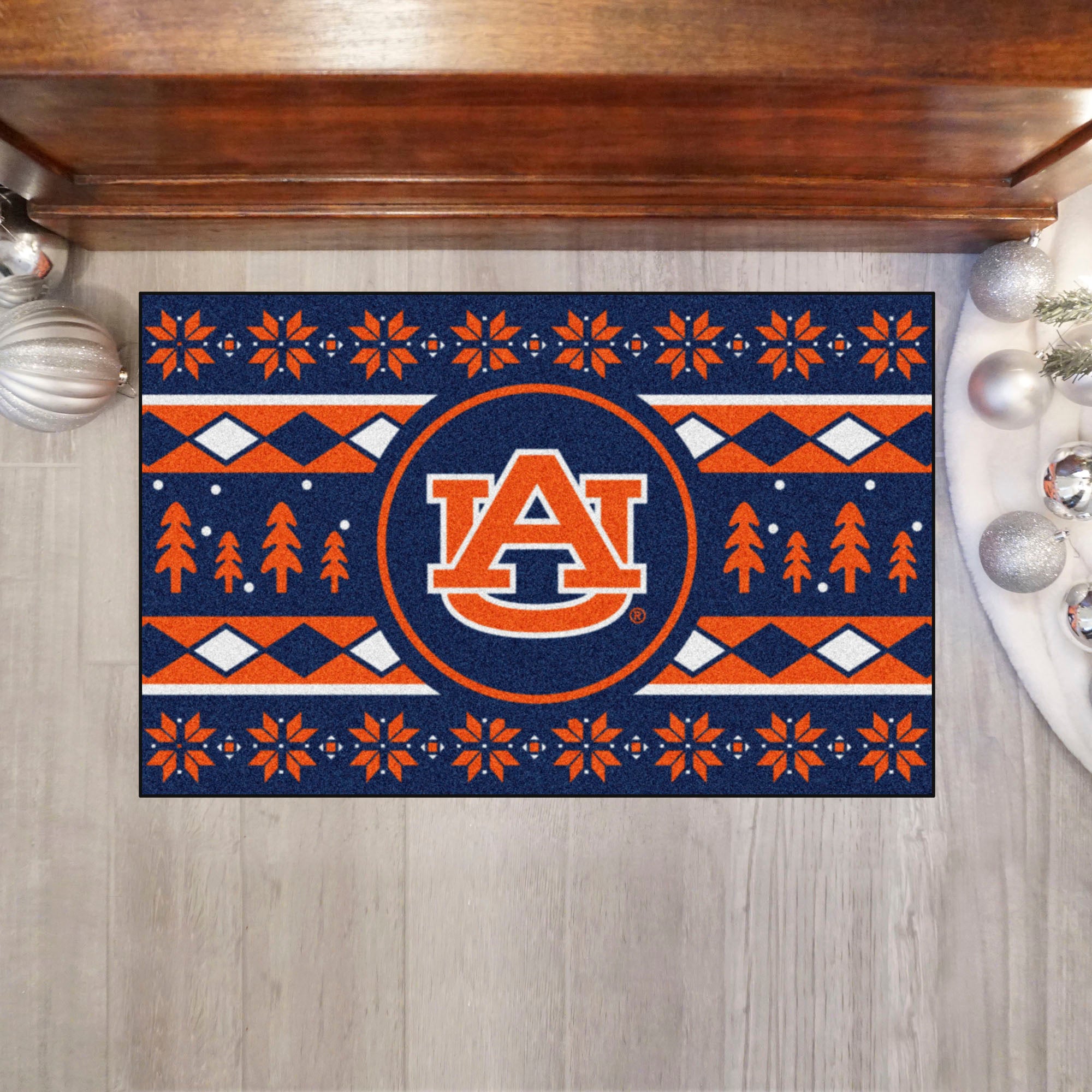 FANMATS, Auburn University Holiday Sweater Rug - 19in. X 30in.