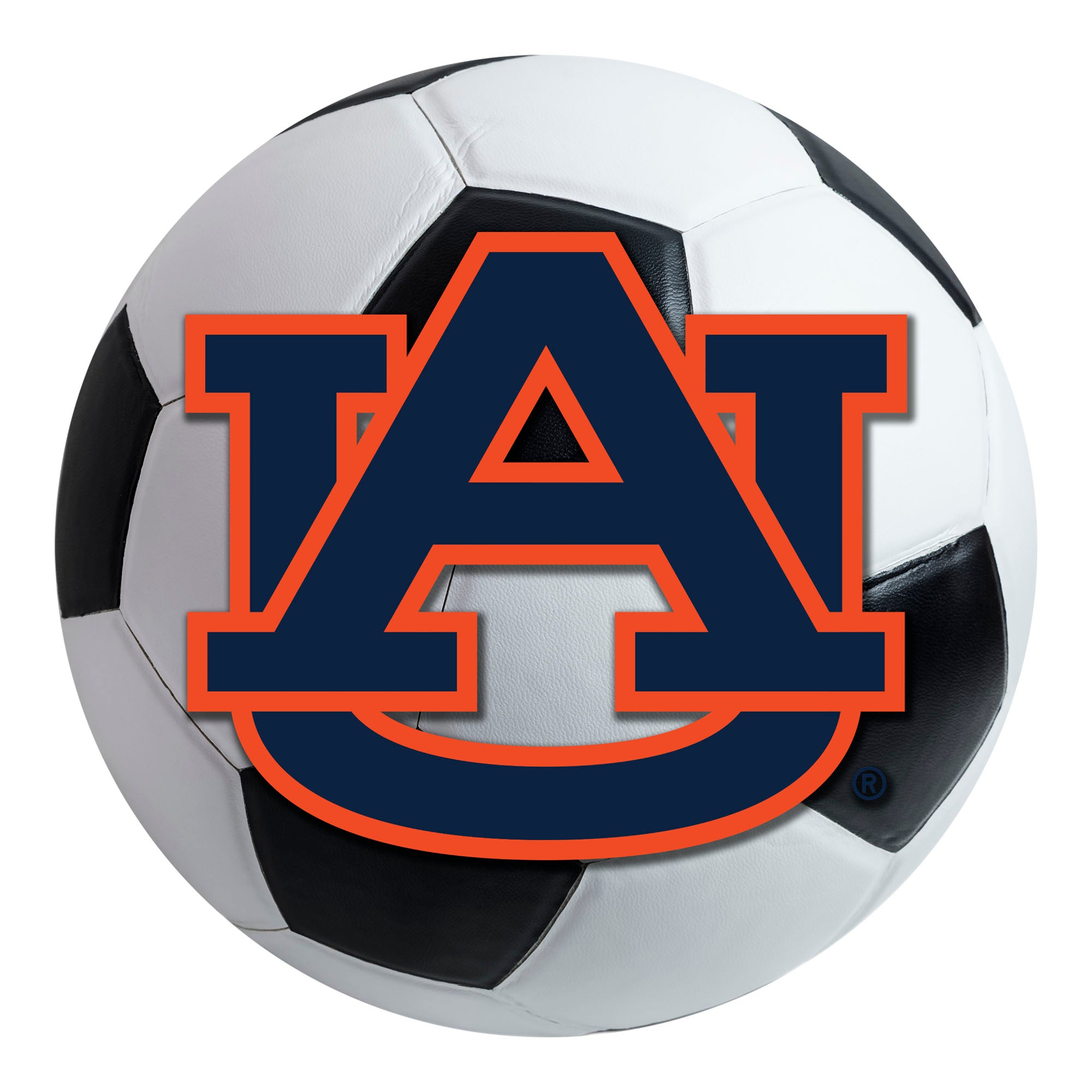 FANMATS, Auburn University Soccer Ball Rug - 27in. Diameter
