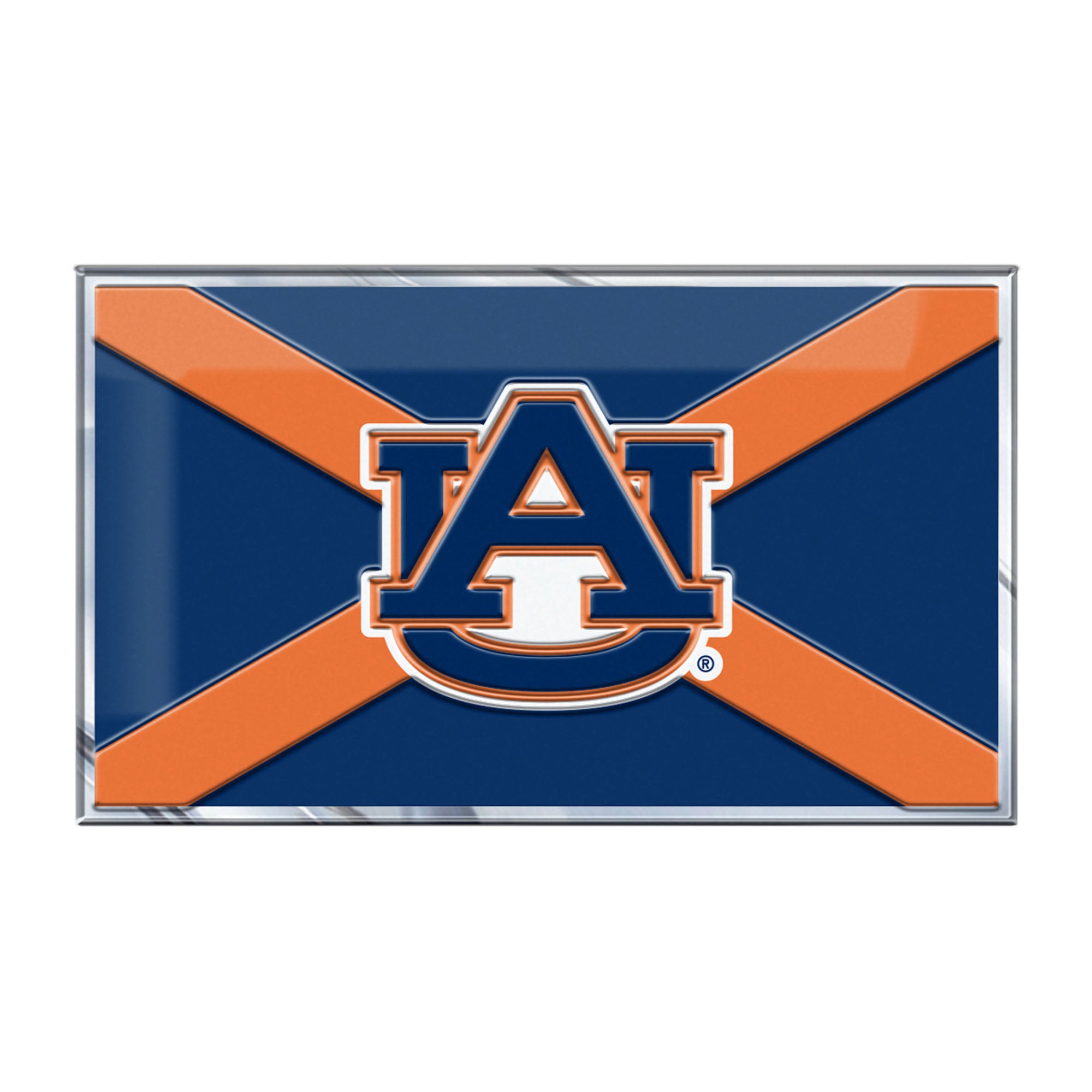 FANMATS, Auburn University State Flag Aluminum Emblem