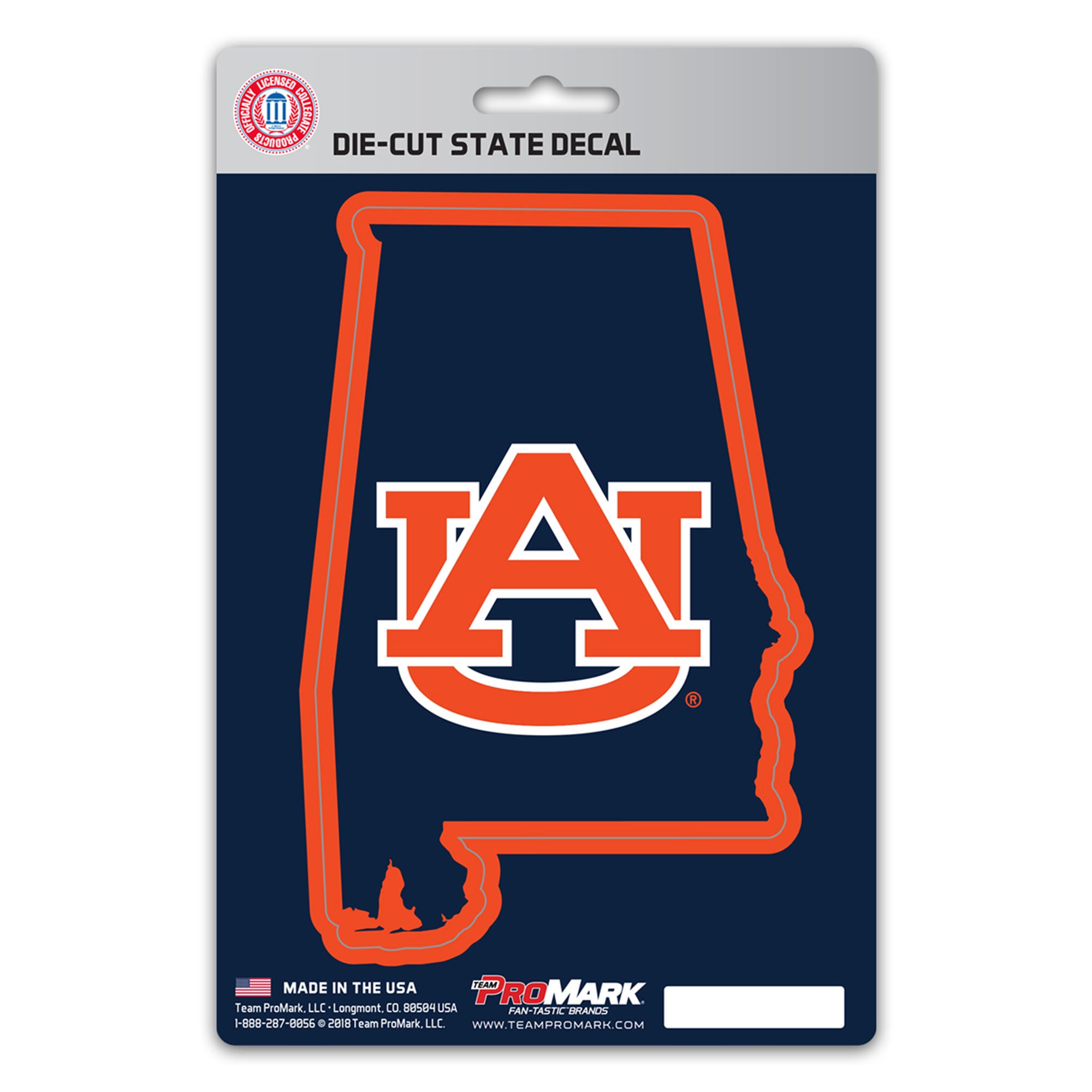 FANMATS, Auburn University Team State Decal Sticker
