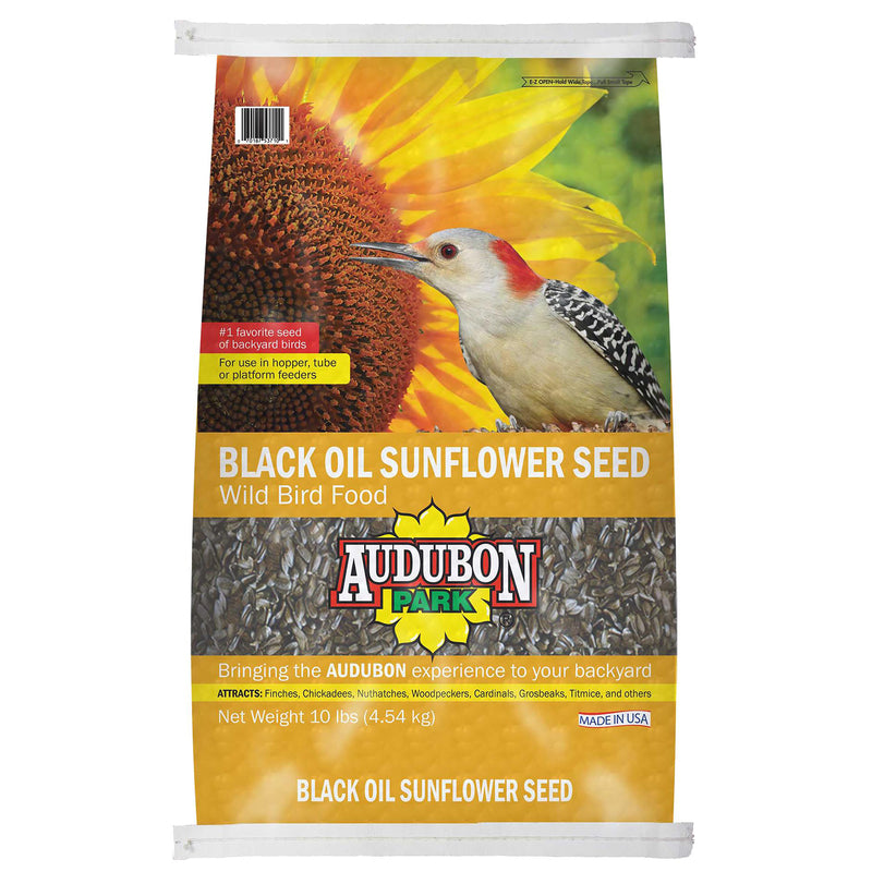 GLOBAL HARVEST FOODS LTD, Audubon Park All Wild Birds Black Oil Sunflower Seed Wild Bird Food 10 lb