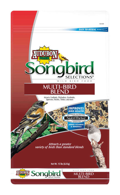 GLOBAL HARVEST FOODS LTD, Audubon Park  Songbird Selections  Assorted Species  Wild Bird Food  Millet  15 lb.