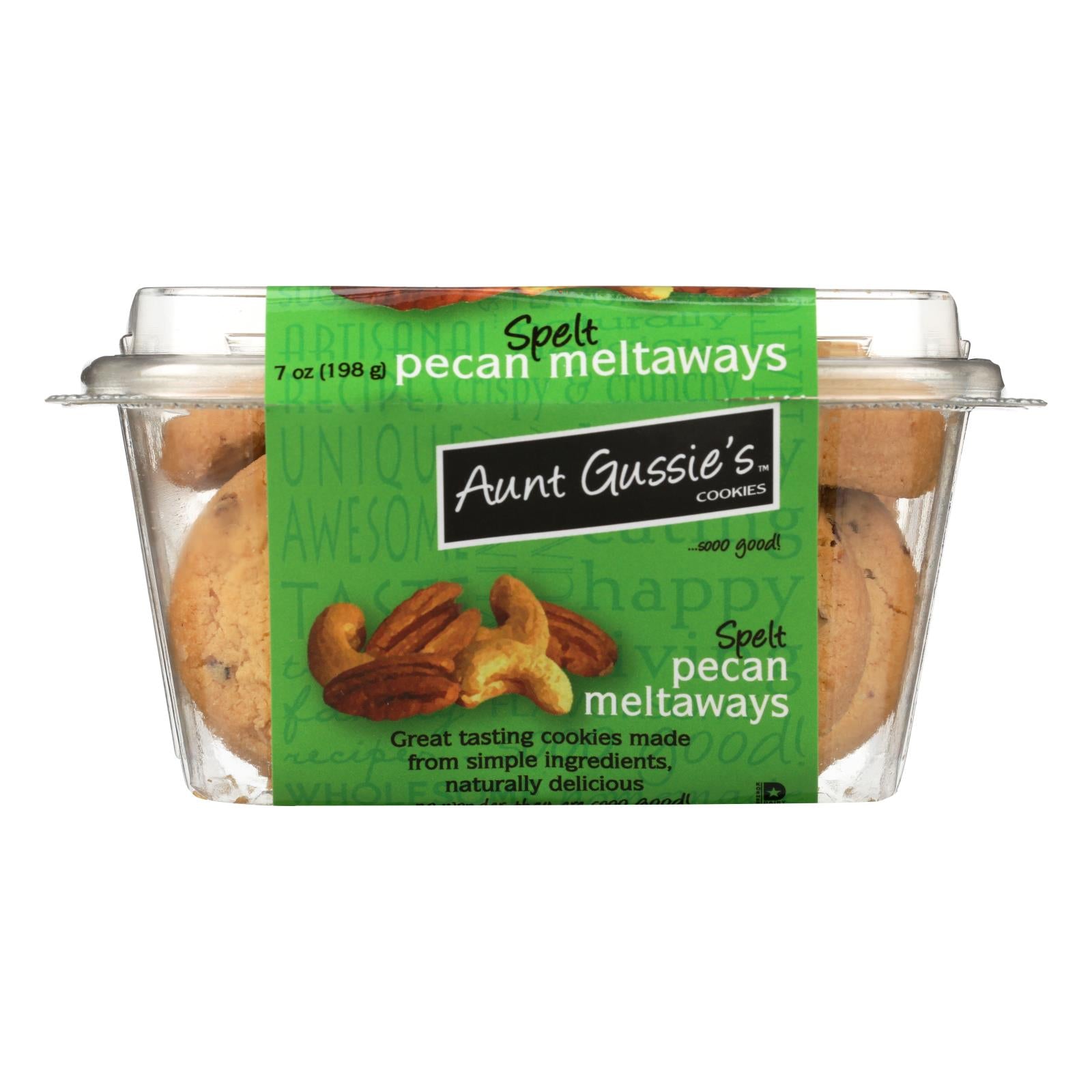 Aunt Gussie'S, Aunt Gussie's Pecan Meltaways - Sugar Free - Case of 8 - 7 oz. (Pack of 8)