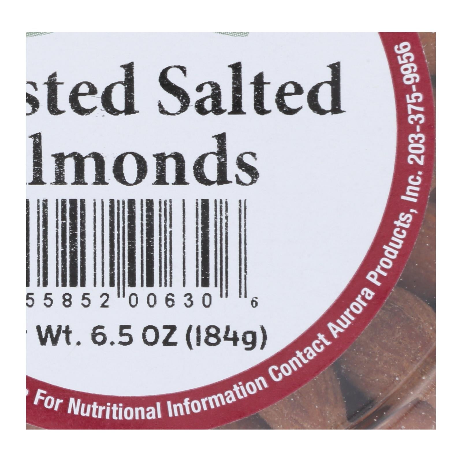 Aurora Natural Products, Aurora Natural Products - Caramel Cup Almonds Rstd.sltd - Case of 12 - 6.5 OZ (Pack of 12)