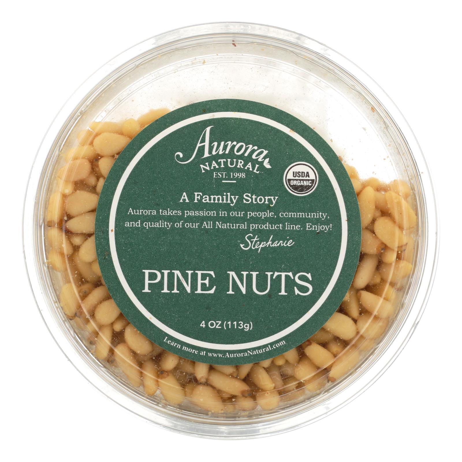 Aurora Natural Products, Aurora Natural Products - Organic Pine Nuts - Case of 12 - 4 oz. (Pack of 12)
