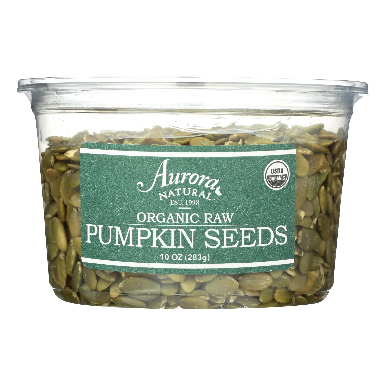 Aurora Natural Products, Aurora Natural Products - Organic Raw Pumpkin Seeds - Case of 12 - 10 oz. (Pack of 12)