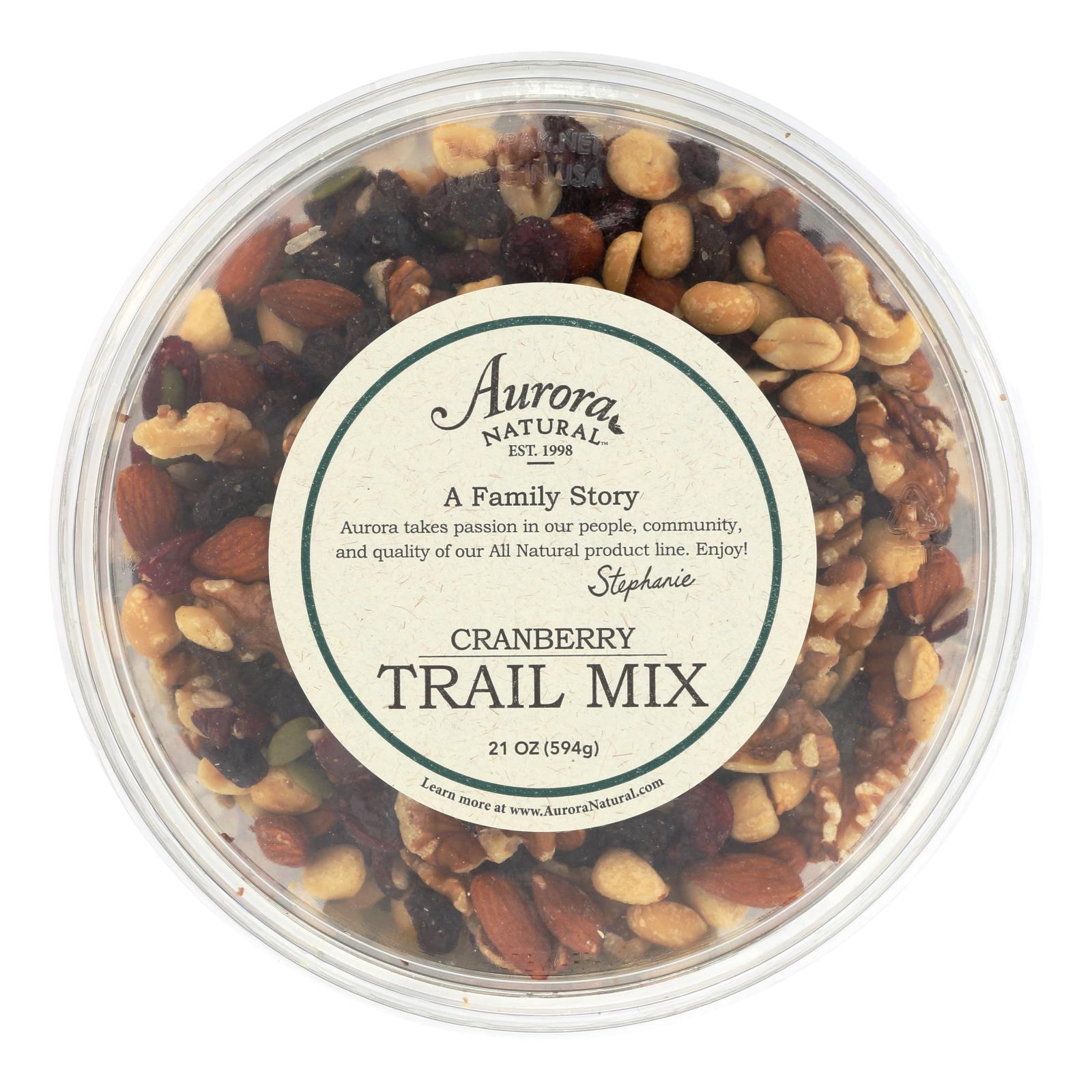 Aurora Natural Products, Aurora Natural Products - Trail Mix - Cranberry - Case of 12 - 21 oz. (Pack of 12)