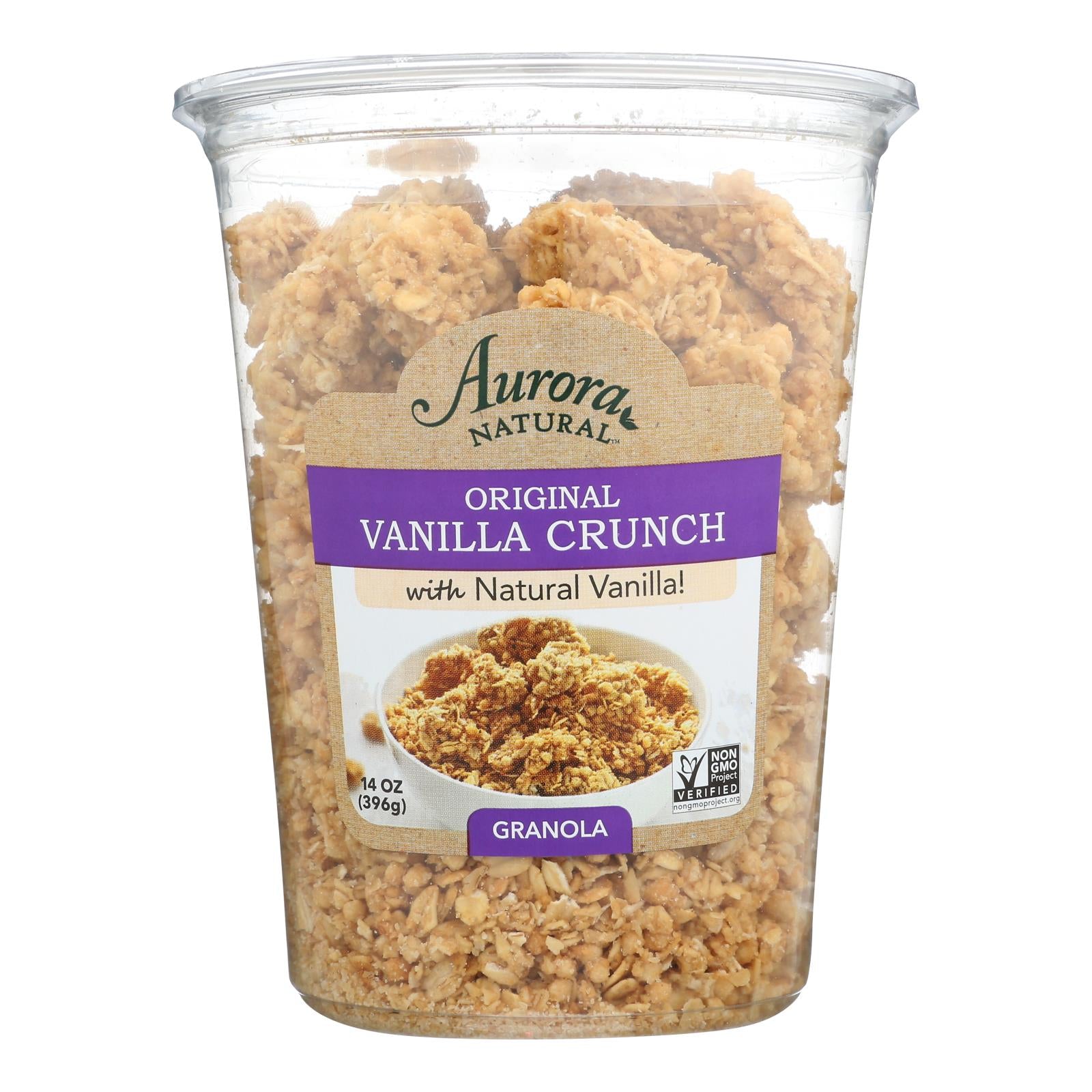 Aurora Natural Products, Aurora Natural Products - Vanilla Crunch Granola - Case of 12 - 14 oz. (Pack of 12)