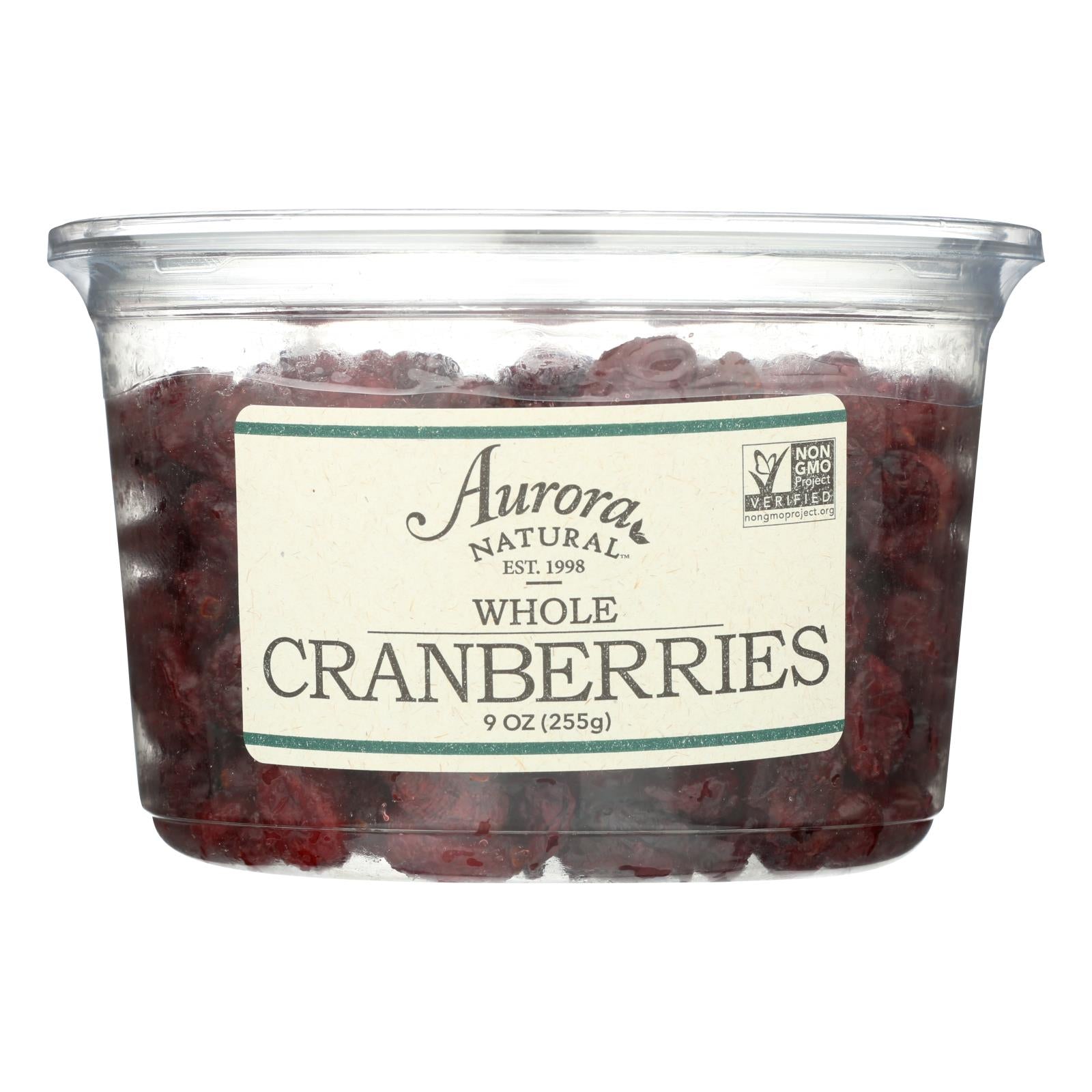 Aurora Natural Products, Aurora Natural Products - Whole Cranberries - Case of 12 - 9 oz. (Pack of 12)