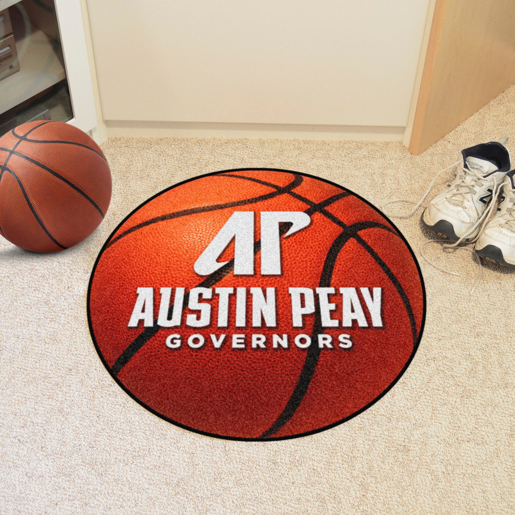 FANMATS, Austin Peay State University Basketball Rug - 27in. Diameter