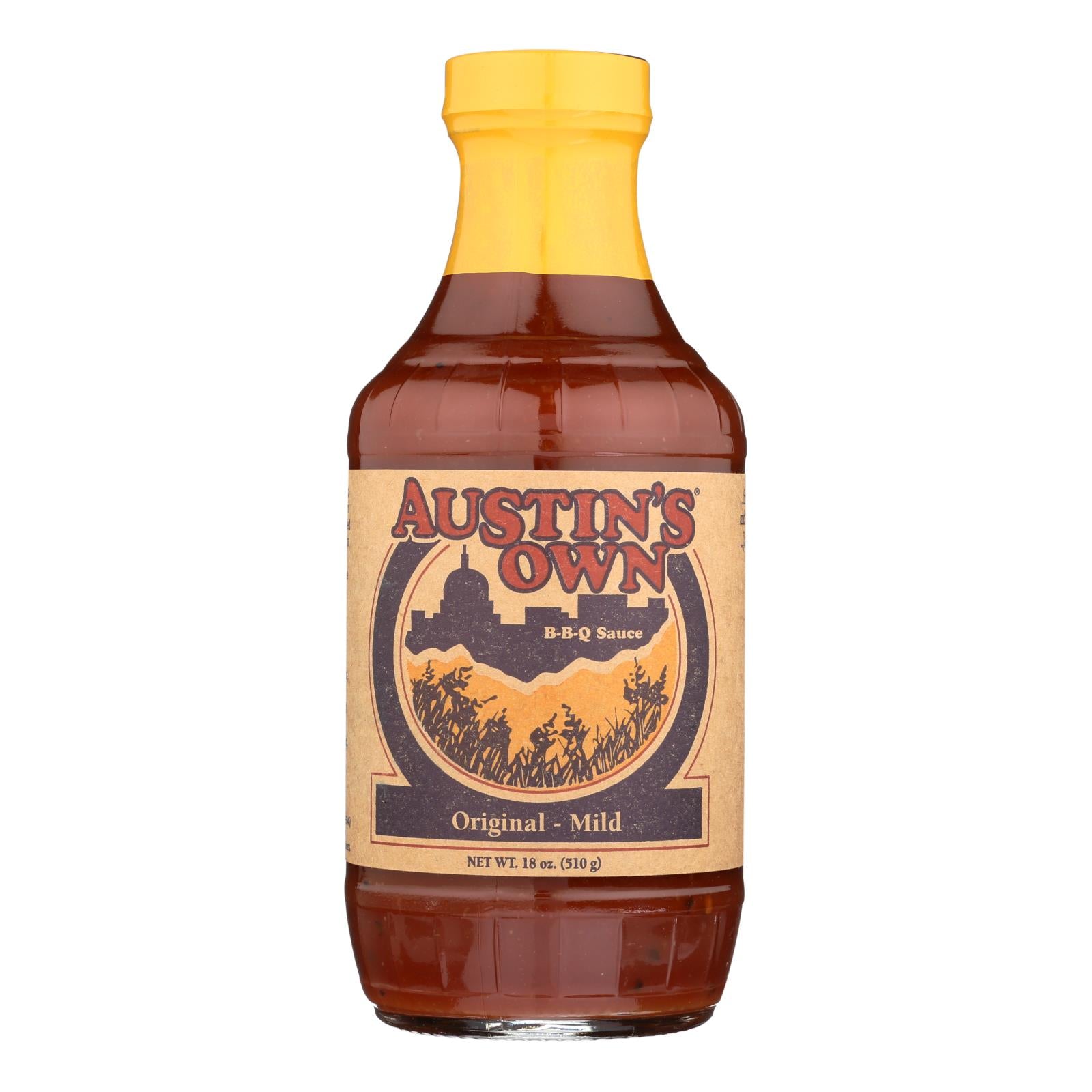Austins Own, Austins Own BBQ Sauce - Original - Case of 6 - 18 oz (Pack of 6)