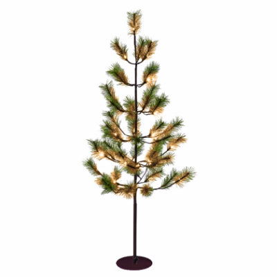 Ledup Manufacturing Group Ltd, Australian Pine LED Tree, Twinkling Warm White LED Lights, 4-Ft.