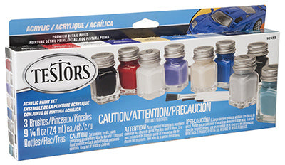Testor Corporation, Auto Paint Set, Acrylic, 9-Color