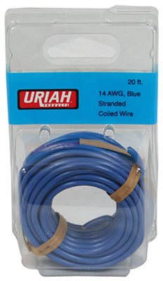 Uriah Products, Automotive Wire, Insulation, Blue, 14 AWG, 20-Ft.