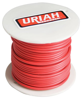 Uriah Products, Automotive Wire, Insulation, Red, 12 AWG, 100-Ft. Spool