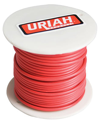 Uriah Products, Automotive Wire, Insulation, Red, 16 AWG, 100-Ft. Spool