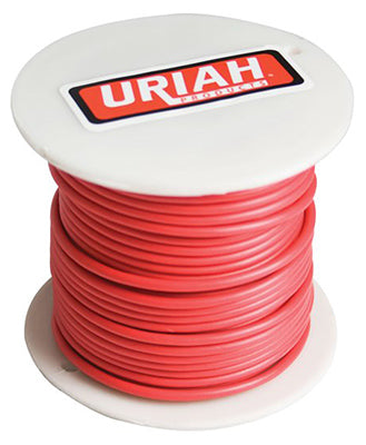 Uriah Products, Automotive Wire, Insulation, Red, 18 AWG, 100-Ft. Spool
