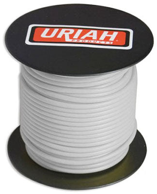 Uriah Products, Automotive Wire, Insulation, White, 14 AWG, 100-Ft. Spool