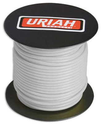 Uriah Products, Automotive Wire, Insulation, White, 18 AWG, 100-Ft. Spool