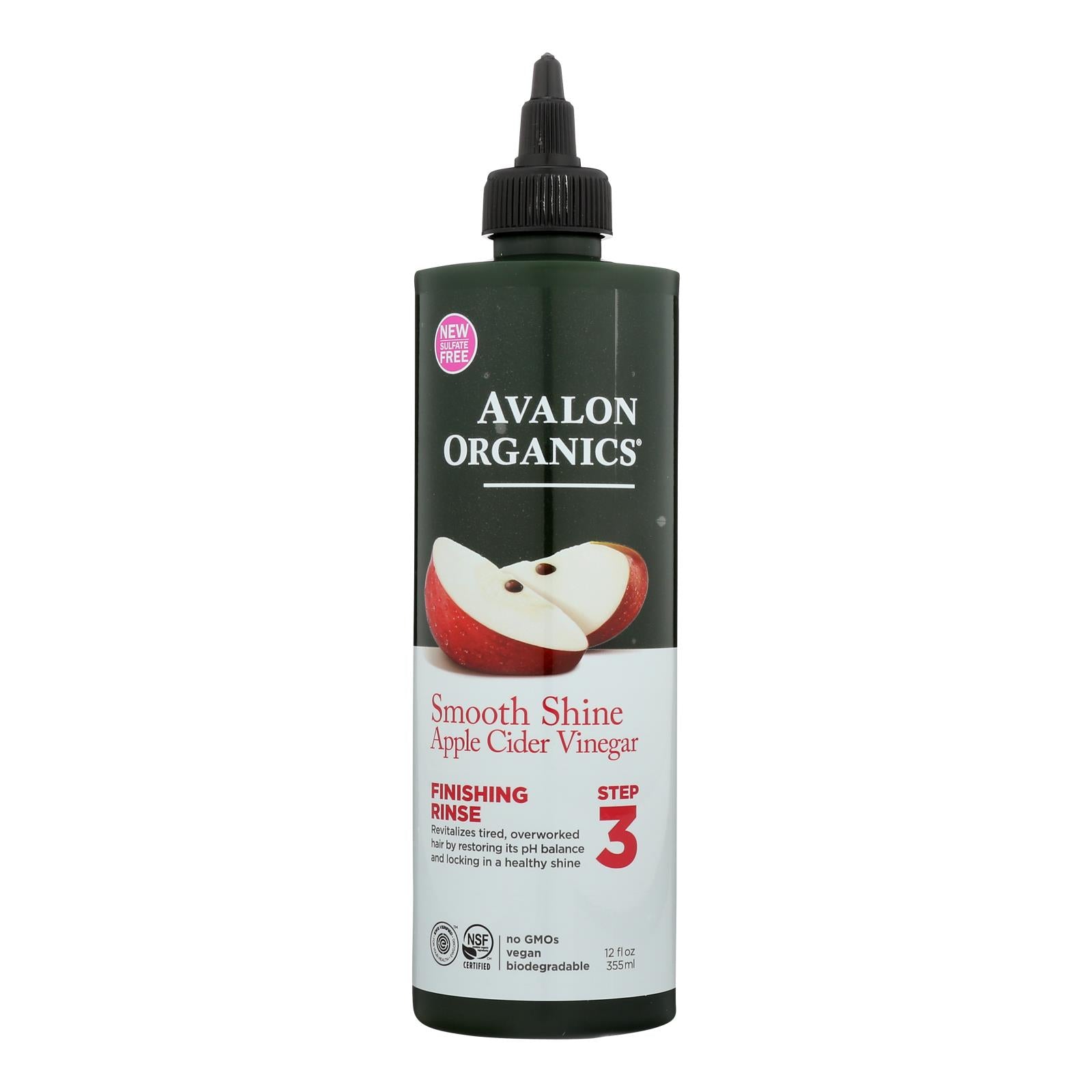 Avalon, Avalon Organic - Smooth Shine Apple Cdr Vinegar - 1 Each - 12 OZ