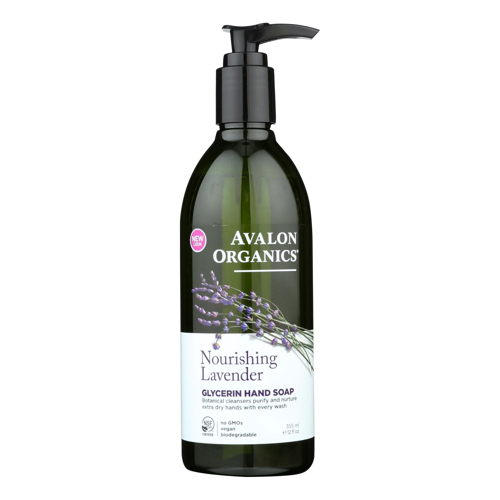 Avalon, Avalon Organics Glycerin Liquid Hand Soap Lavender - 12 fl oz