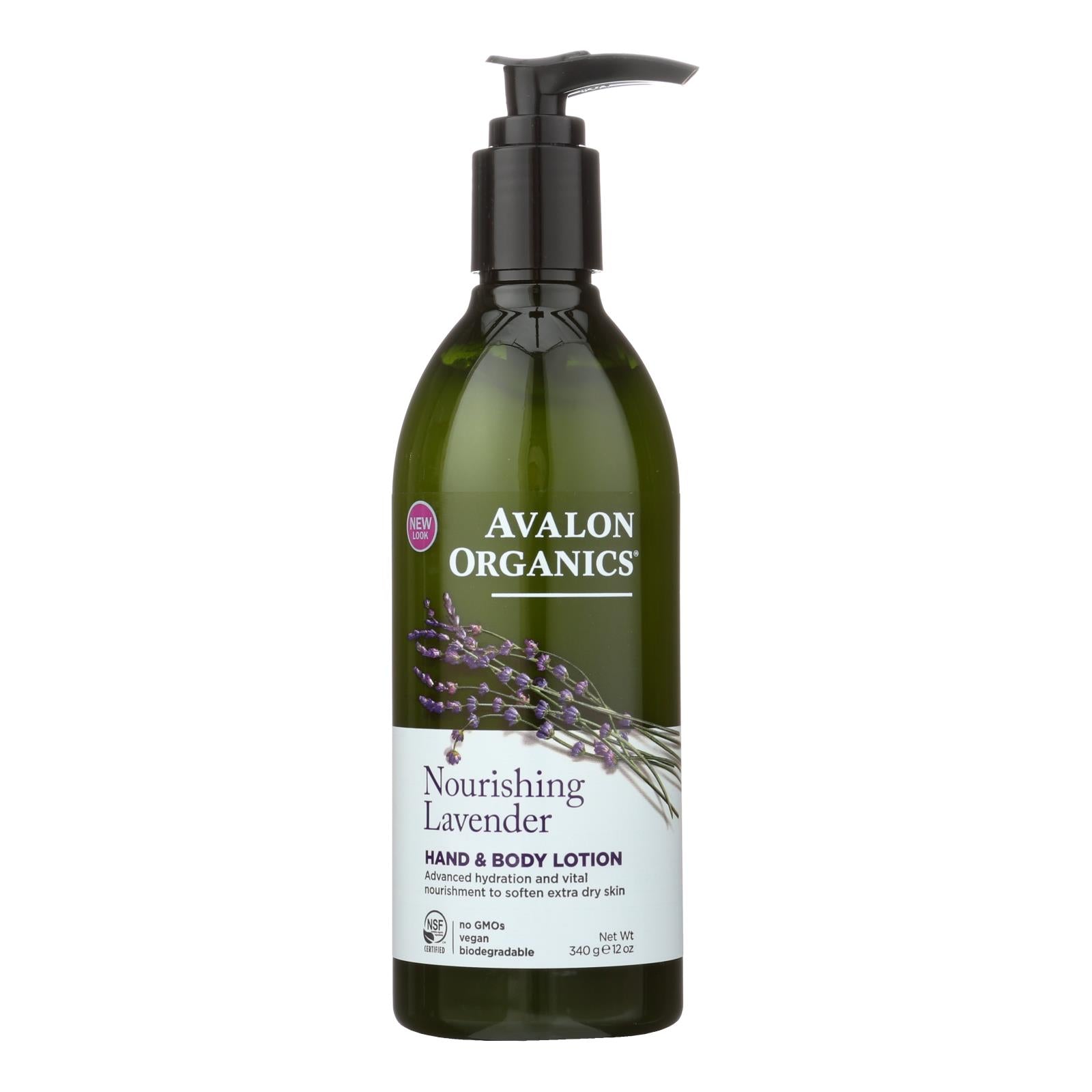 Avalon, Avalon Organics Hand and Body Lotion Lavender - 12 fl oz