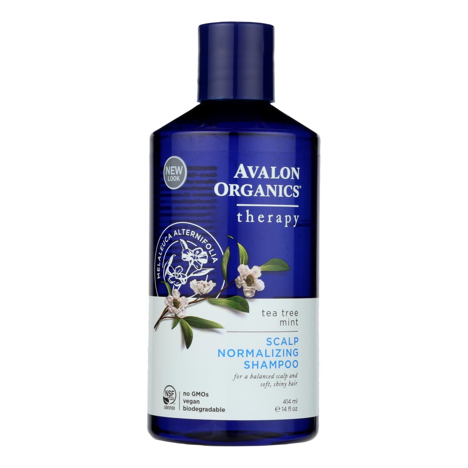 Avalon, Avalon Organics Scalp Normalizing Shampoo Tea Tree Mint Therapy - 14 fl oz