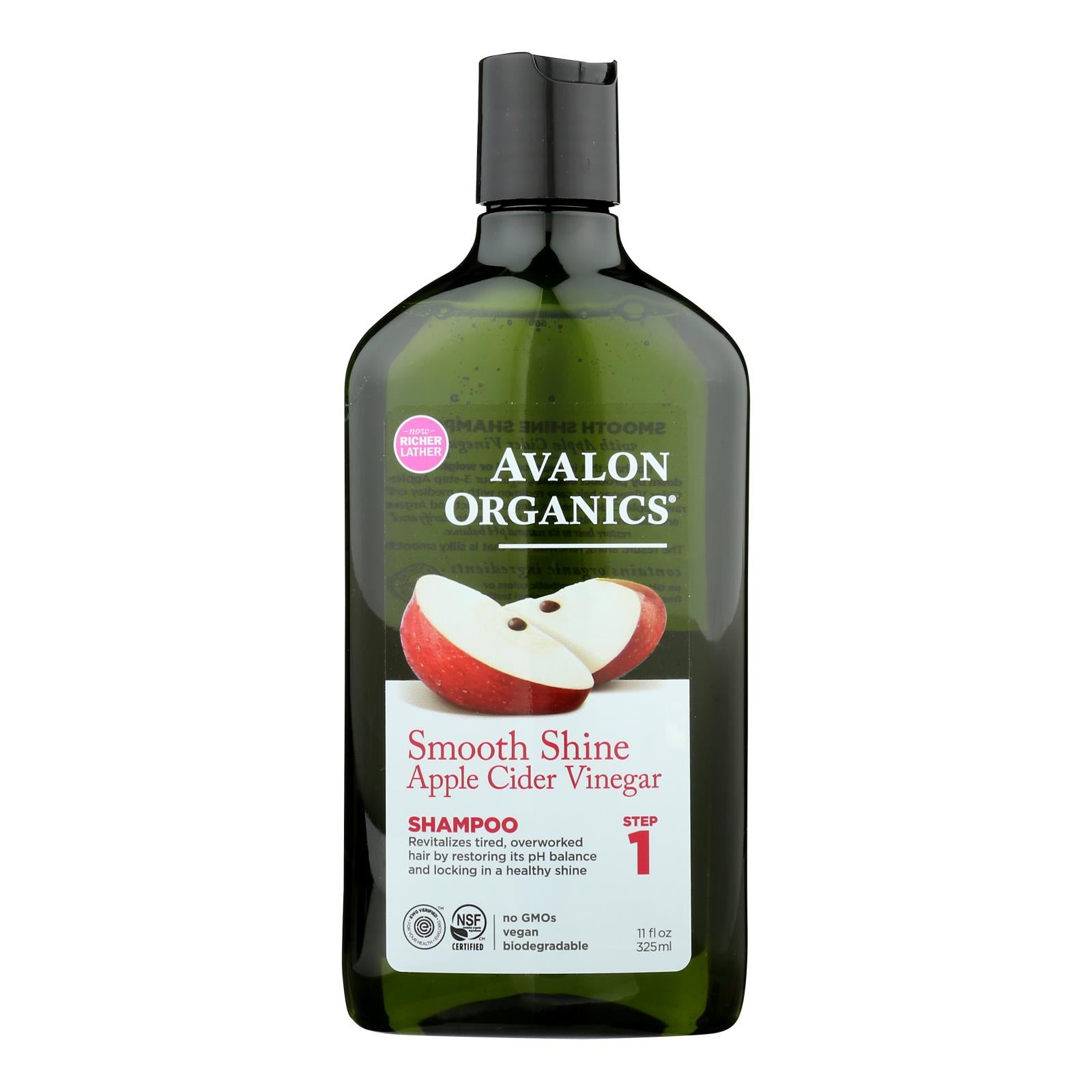 Avalon, Avalon Shampoo - Smooth Skin - Apple Cider Vinegar - 11 fl oz