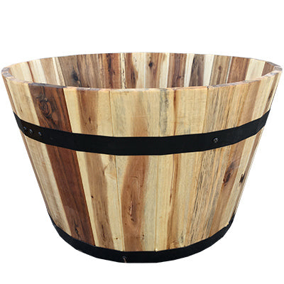 AVERA HOME GOODS LLC, Avera Products 12 in. H x 21 in. W x 21 in. D Wood Traditional Planter Natural