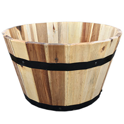 AVERA HOME GOODS LLC, Avera Products 9.5 in. H x 16 in. W x 16 in. D Wood Traditional Planter Natural