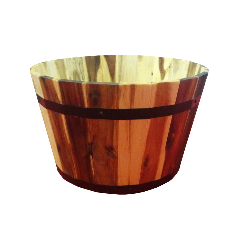 AVERA PRODUCTS, Avera Products 9.5 in. H x 16 in. W x 16 in. D Wood Traditional Planter Natural