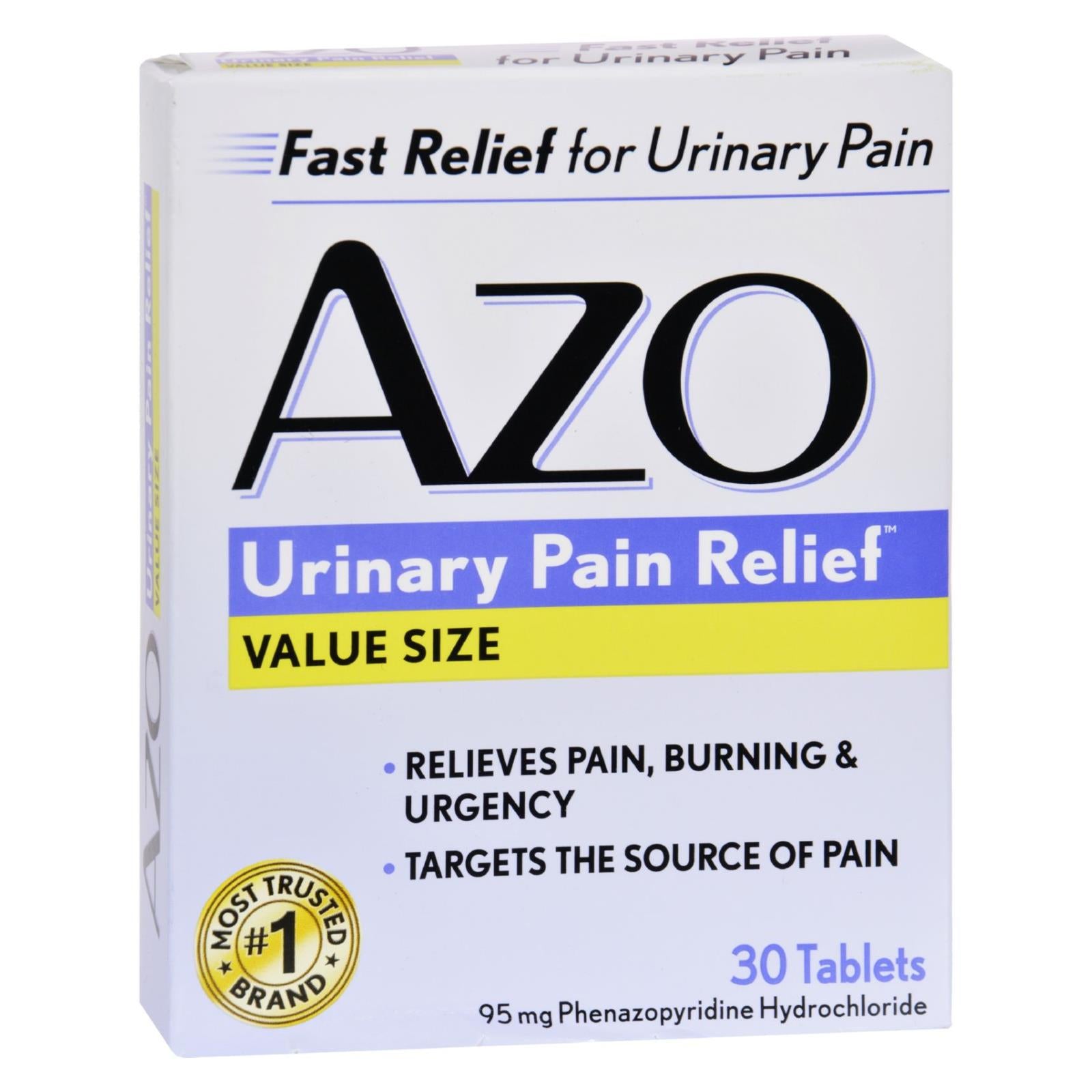 Azo, Azo Standard Urinary Pain Relief - 30 Tablets