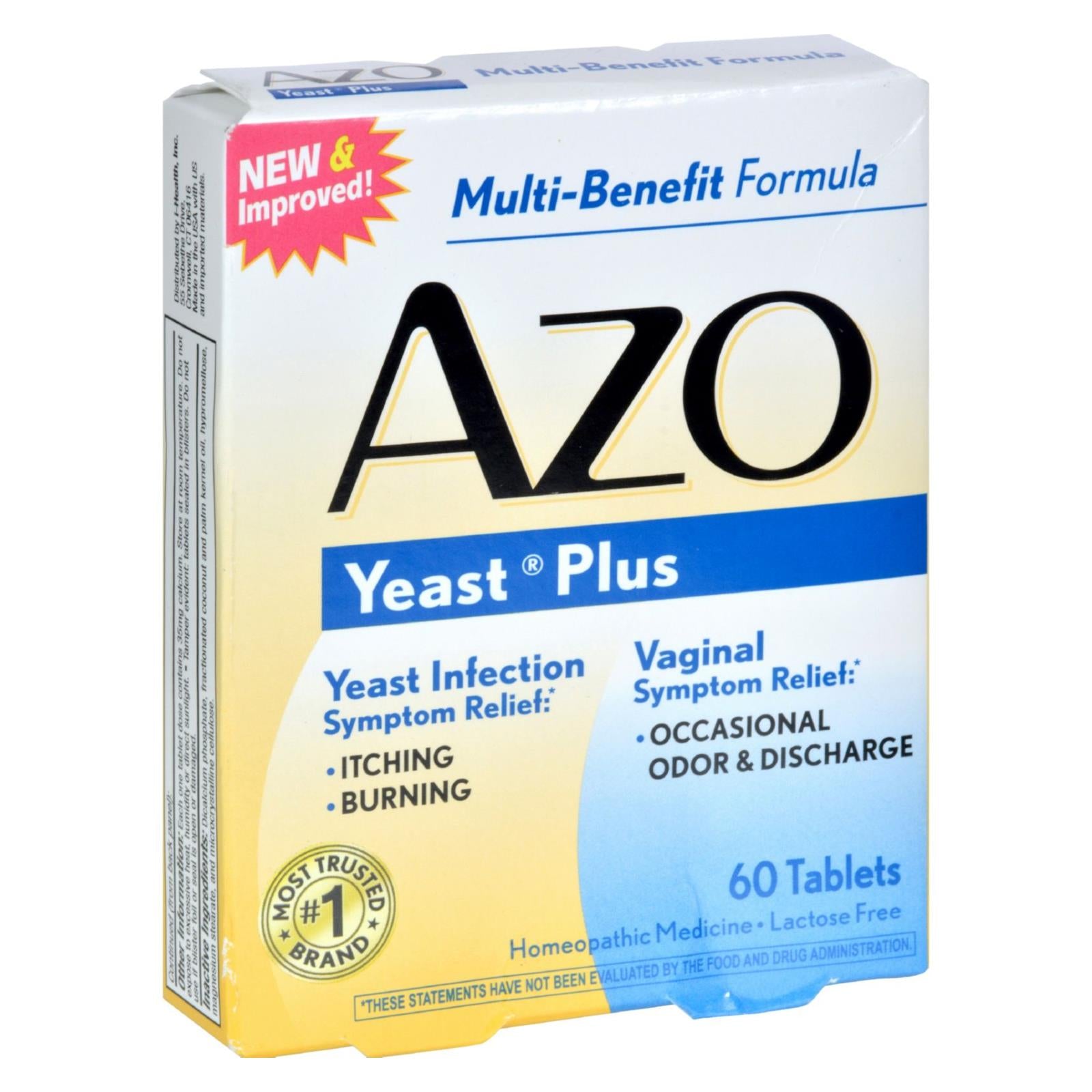 Azo, Azo Yeast Plus - 60 Tablets
