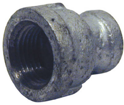 ACE TRADING - STZ INDUSTRIES 1, B & K 1/2 in. FPT  x 3/8 in. Dia. FPT Galvanized Malleable Iron Reducing Coupling