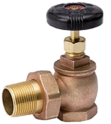 BK Products, B & K Products Brass Steam Radiator Valve Angle 1-1/4 FPT x 1-1/4 MPT in. with Heat-Resist Hand Wheel