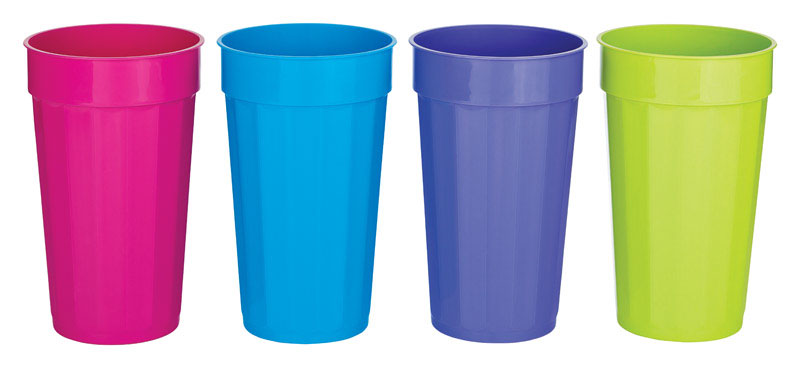 B & R PLASTICS INC, B and R Assorted Polyethylene Fluted Cups 1 each (Pack of 24)
