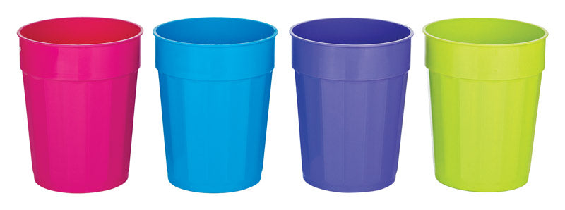 B & R PLASTICS INC, B and R Assorted Polyethylene Fluted Cups 1 each (Pack of 48).
