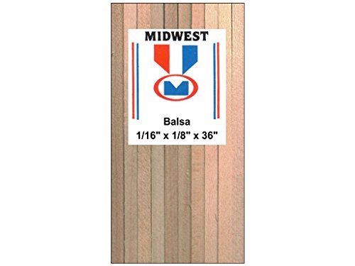 Midwest Products Co., BALSA WOOD 1/16" x 1/8" x 36"