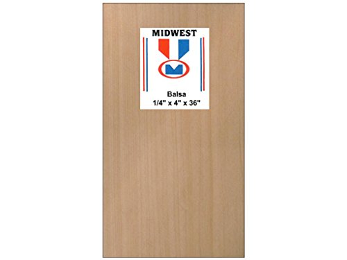 Midwest Products Co., BALSA WOOD 1/4" x 4" x 36"