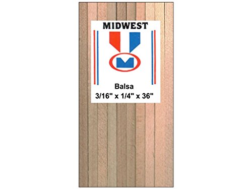 Midwest Products Co., BALSA WOOD 3/16" x 1/4" x 36"